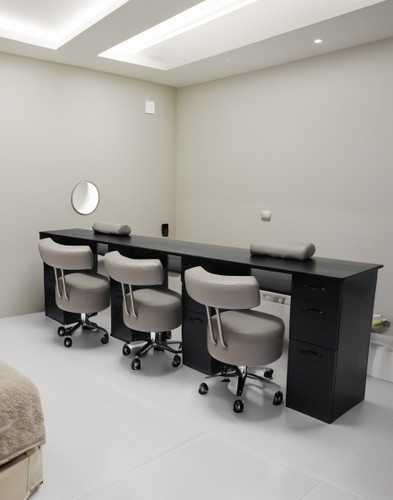 Triple Manicure Table